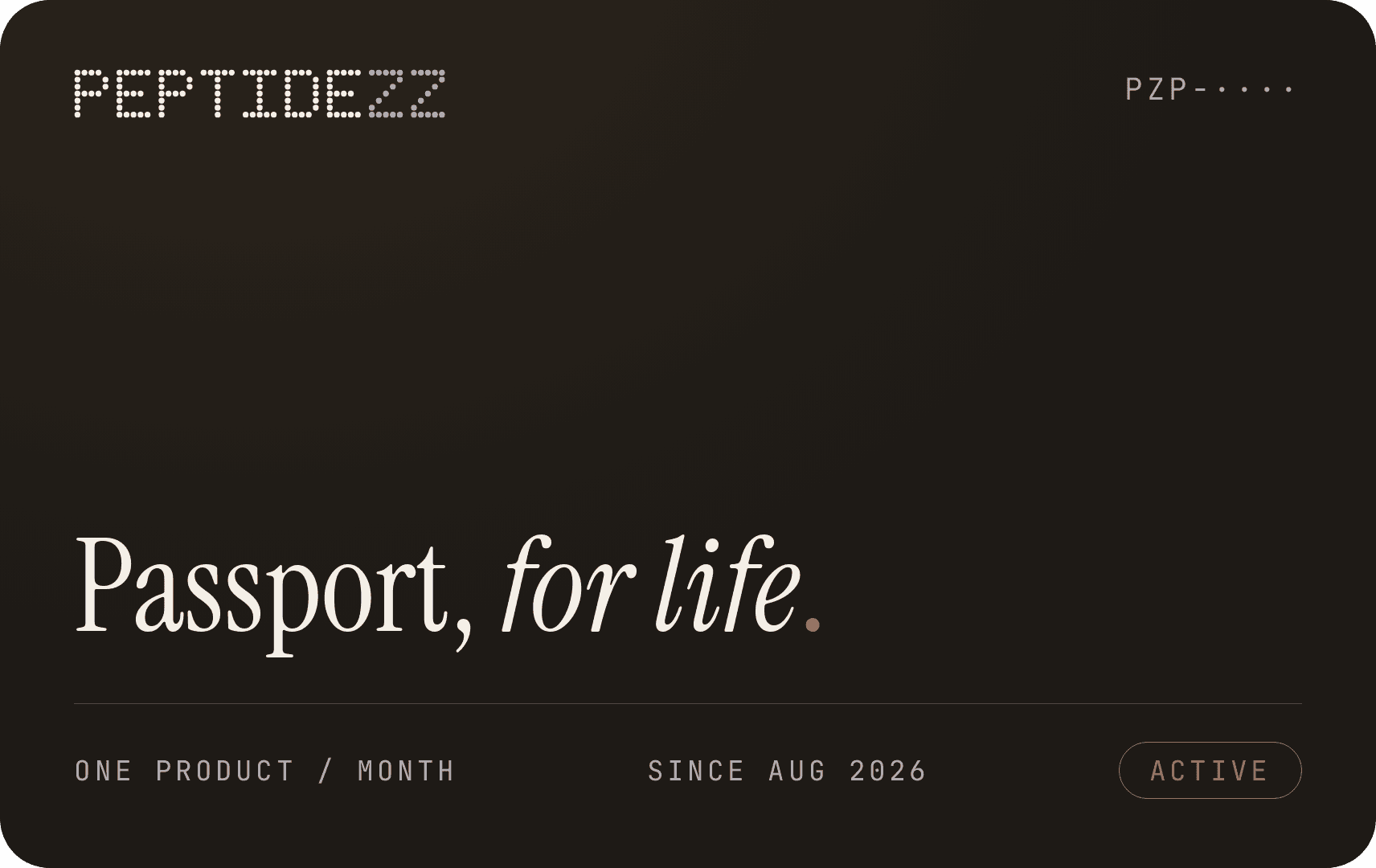 Peptide Passport